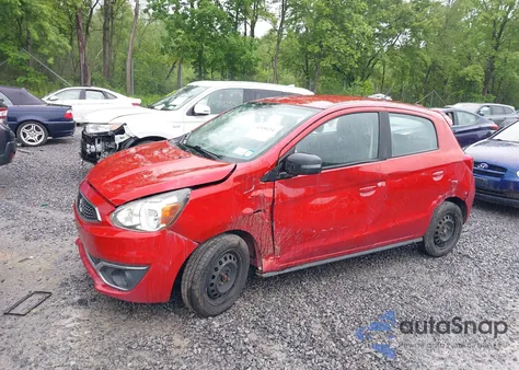 2018 Mitsubishi Mirage Es из США, поврежденный, VIN ML32A3HJ3JH009463